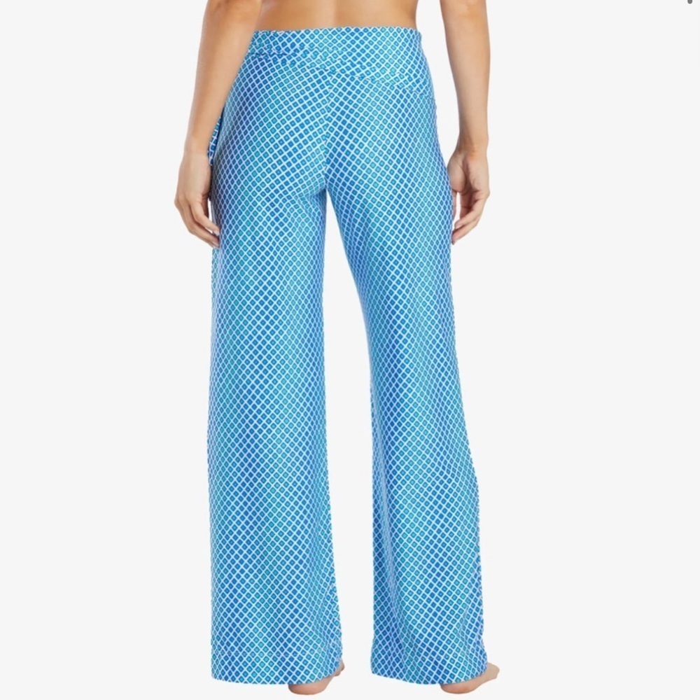 Helen Jon Relaxed Side-Tie Pant Upf 50+ Ombre Geo Print size Medium Beach Resort - Picture 5 of 12